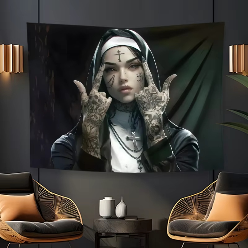 Home Improvement Quotes - VIKAMA koyu dövme rahibeler goblen kaya