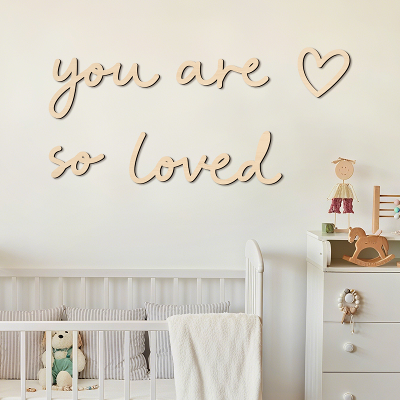 Home Improvement Quotes - Büyüleyici 'Sen Çok Seviliyorsun' Ahşap Duvar